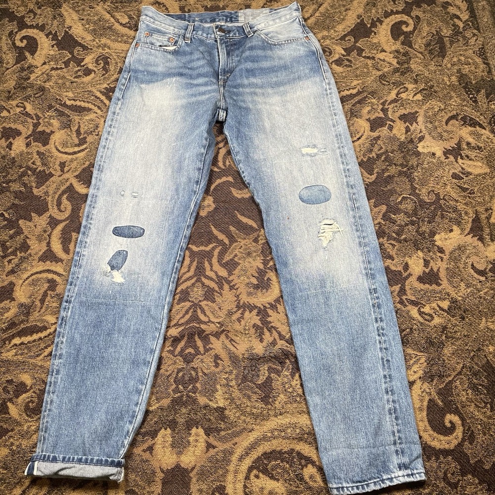 Levi's 1967 LVC Vintage 505-0217 Raw Selvedge Denim Jeans 29 (29X29.5) Big E
